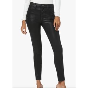 Joe's Jeans The Charlie high rise skinny ankle coated black 23 NWT